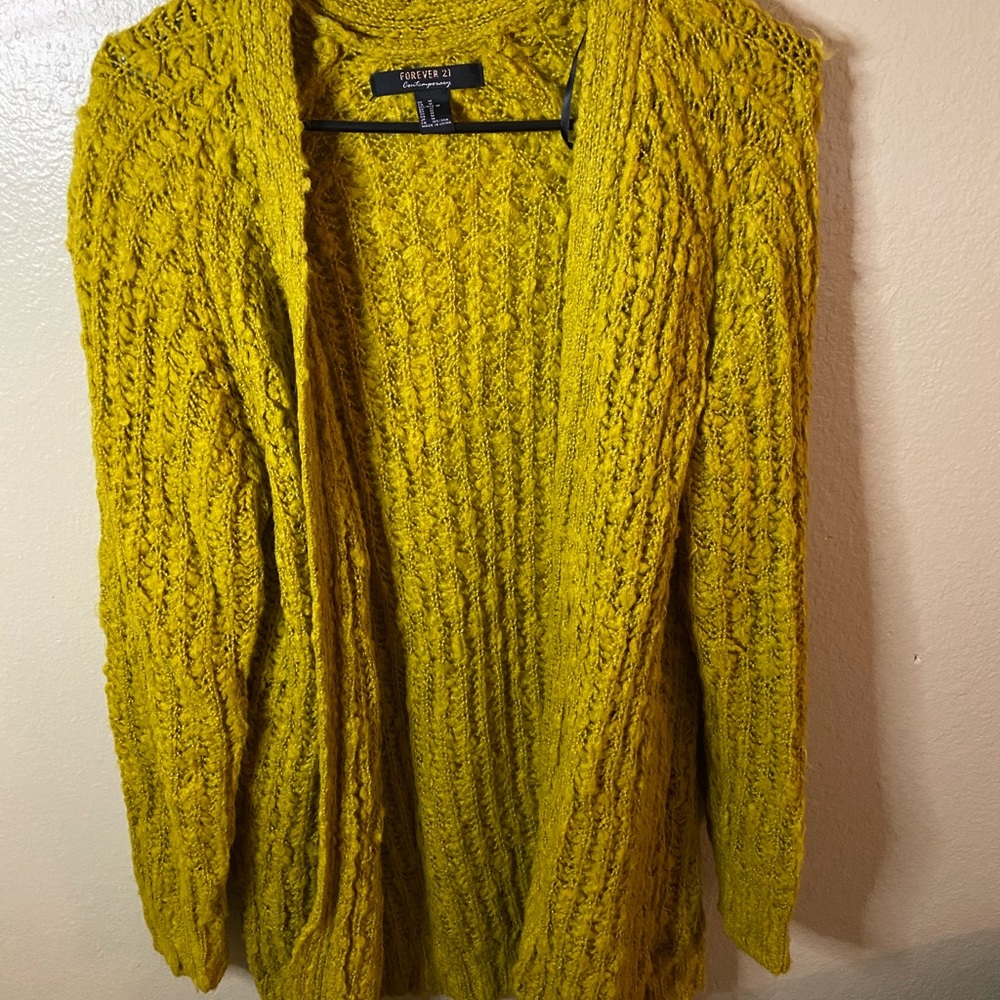 Popcorn oversized cardigan
